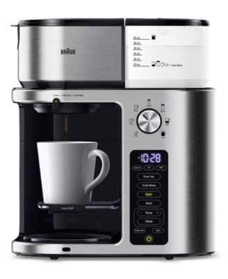 Braun - MultiServe Plus 10-Cup Pod-Free Drip Coffee Maker, KF9370SI