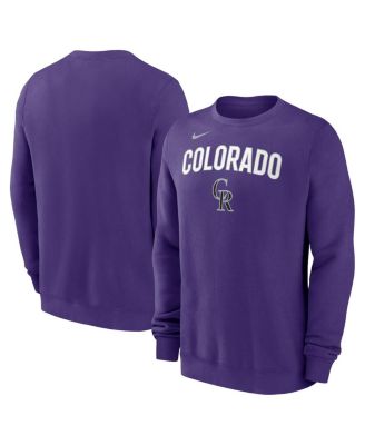 Nike - Men's Purple Colorado Rockies Pullover Sweatshirt