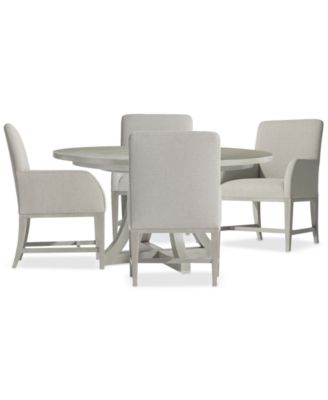 Bernhardt - Cornelia 5-Pc. Dining Set (Round Table & 4 Arm Chairs)