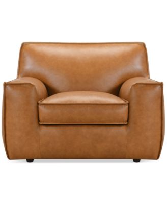 Macy's - Glympton 44" Leather Arm Chair