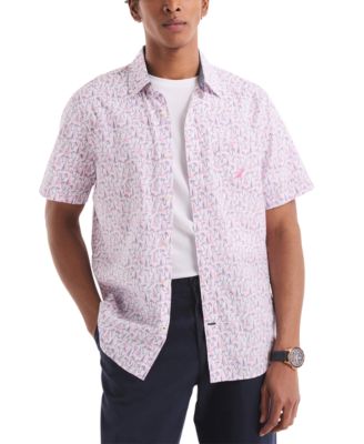 Nautica - Men's Classic-Fit Printed Button-Down Shirt