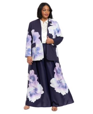 Muse - Plus Size Floral-Print Jacket