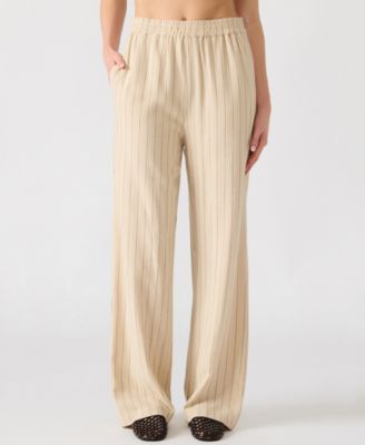 Steve Madden - Women's Venetia Striped Pull-On Pants