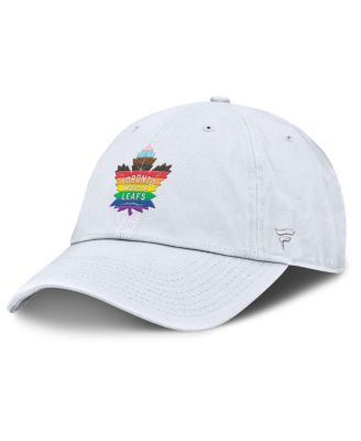 Fanatics - Men's White Toronto Maple Leaf's PRIDE Adjustable Hat