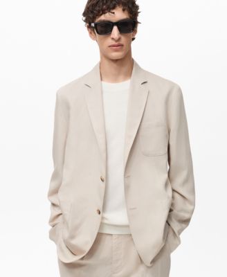 MANGO - Men's Slim-Fit Linen Jacket