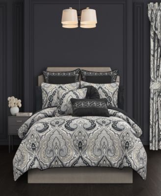 Messina Damask 3-Pc. Comforter Set, Full/Queen image