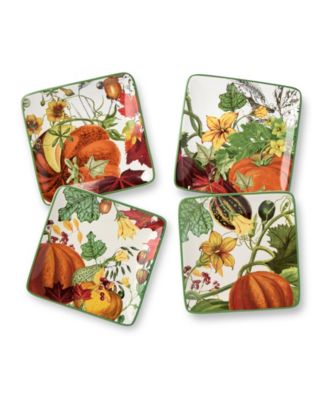 Harvest Fields Canape Plates, Set of 4 image