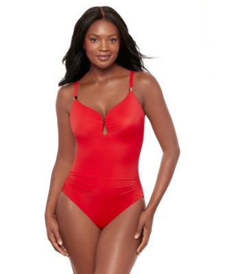 Miraclesuit - Women's Rock Solid Utopia Tummy-Control Underwired One-Piece Swimsuit
