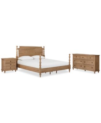 Willowmere 3-Pc Queen Bedroom Set (Bed, Nightstand, Dresser), Created for Macy's image