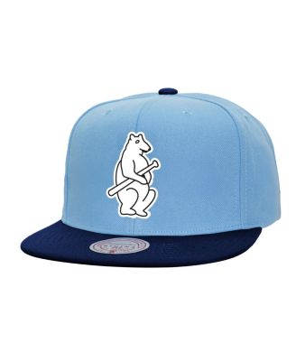 Mitchell & Ness - Men's Light Blue Chicago Cubs Cooperstown Collection Basic Flip Snapback Hat
