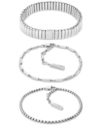 Calvin Klein - 3-Pc. Set Stacked Bracelets