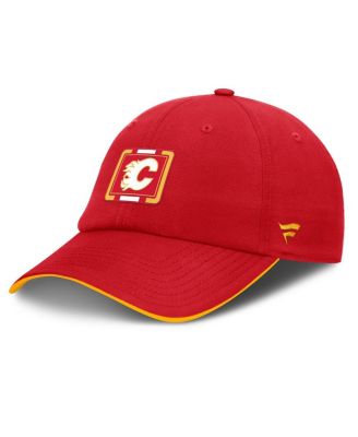 Fanatics - Men's Red/Gold Calgary Flames Authentic Pro Ripstop Adjustable Hat