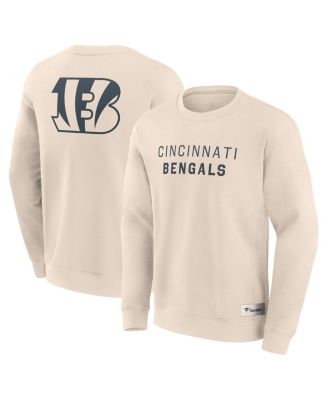 Fanatics - Men's Cream Cincinnati Bengals Elements Future Ground Lettering Pullover Sweatshirt