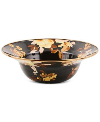 Wild Rose Brown Serving Bowl image