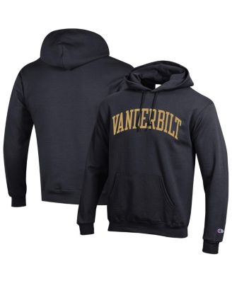 Champion - Men's Black Vanderbilt Commodores Basic Arch Fleece Pullover Hoodie