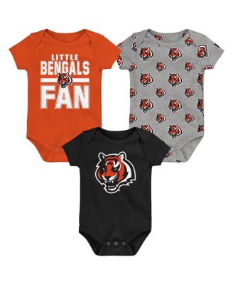 Outerstuff - Newborn Cincinnati Bengals Little Tike 3-Piece Bodysuit Set