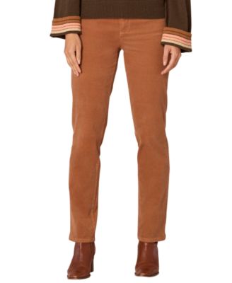 Democracy - Petite "Ab" Solution Corduroy Straight-Leg Jeans