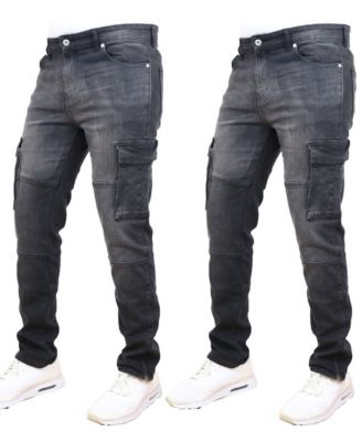 Blue Ice - Men's 2-Pack Stretch Cargo Pocket Jeans