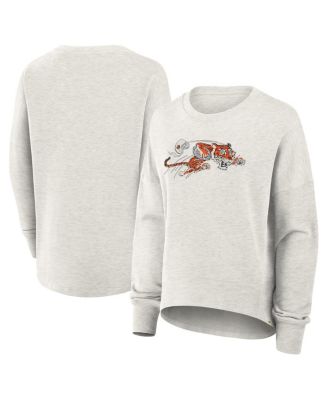 Fanatics - Women's Heather Gray Cincinnati Bengals Oversized Hometown Pullover Sweatshirt