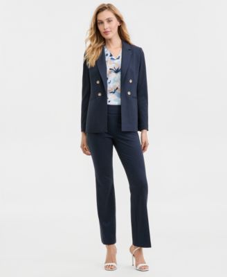 Anne Klein - Women's High-Rise Pull-On Compression Pants