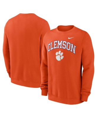 Nike - Men's Orange Clemson Tigers Arch Pullover Sweatshirt