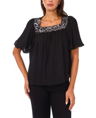 Vince Camuto - Women's Square Neck Top