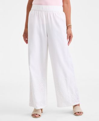 Style & Co - Plus Size Patchwork Pull-On Pants