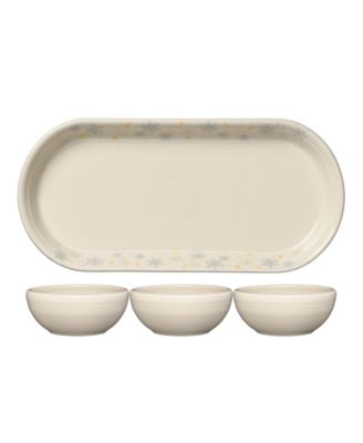 Linen Snowflakes 4-Piece Condiment Set, Exclusively at Macy's image