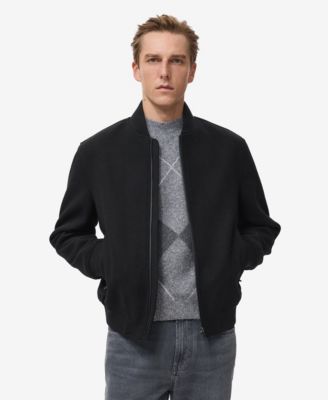 MANGO - Men's Bomber Zip Jacket