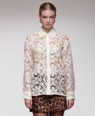 Avec Les Filles - Women's Button-Down Top