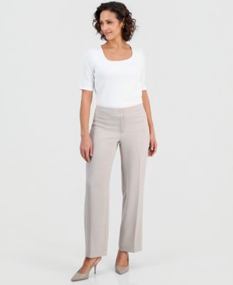 Kasper - Women's Wide-Leg Smooth-Front Pants