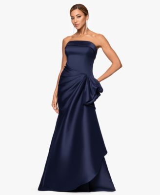 XSCAPE - Petite Strapless Long Dress