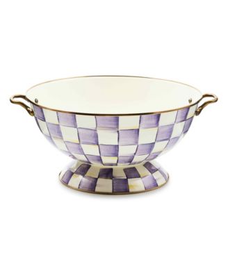 MacKenzie-Childs - Violet Check Everything Bowl