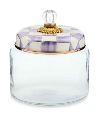 MacKenzie-Childs - Violet Check Medium Kitchen Canister