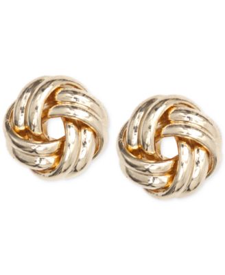 Anne Klein - Gold-Tone Knot Stud Earrings