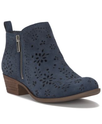 Lucky Brand - Women's Basel Perforated Ankle Booties