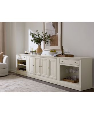 Macy's - Amren 65" 4 Door Console and Open Bases with Drawers