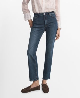 MANGO - Women's Mid-Rise Slim-Fit Jeans