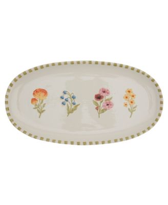 Floral Oval Platter, Exclusively at Macy's image