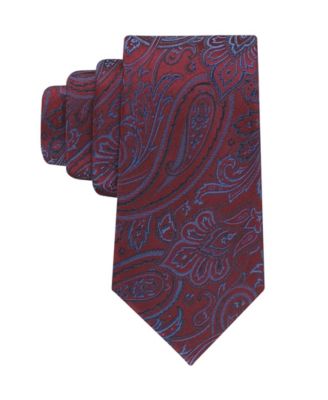 Tommy Hilfiger - Men's Silky Paisley Pattern Classic Tie