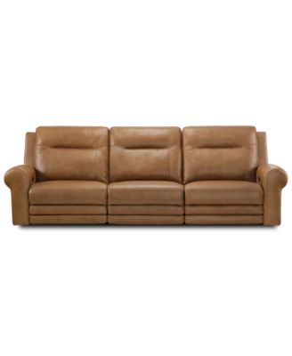 Alexandre Leather 3-Pc. Sofa with 3 Power Motion Recliners image