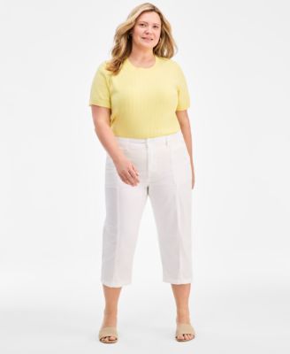Style & Co - Plus Size Seam Utility Capri Pants