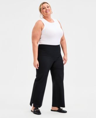 JM Collection - Plus Size Wide-Leg Pants