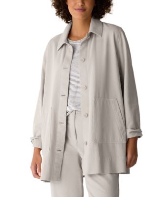 Eileen Fisher - Women's Classic Collar Button-Front Jacket