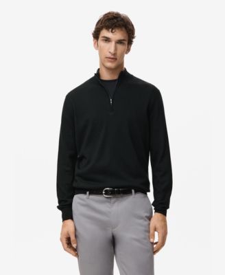 MANGO - Men's Perkins Neck Wool Sweater