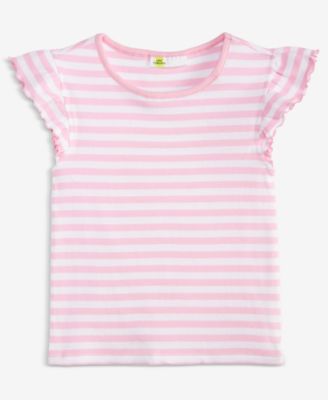 Epic Threads - Girls' 5-20 Stripe Flutter-Sleeve Top