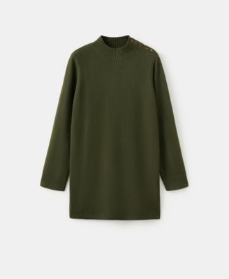 MANGO - Women's Button Knit Dress