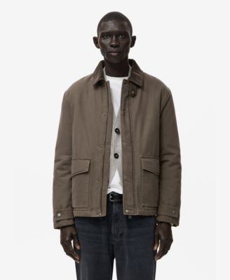 MANGO - Men's Corduroy Collar Quilted Jacket