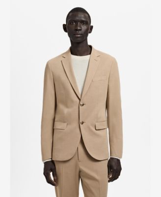 MANGO - Men's Stretch Fabric Super Slim-Fit Suit Jacket