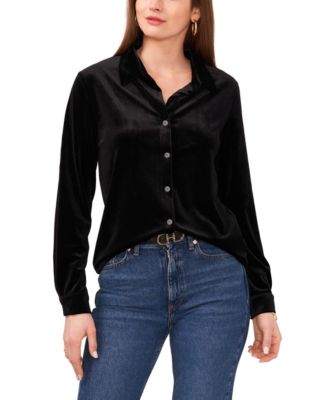 Vince Camuto - Women's Button-Down Collar Top